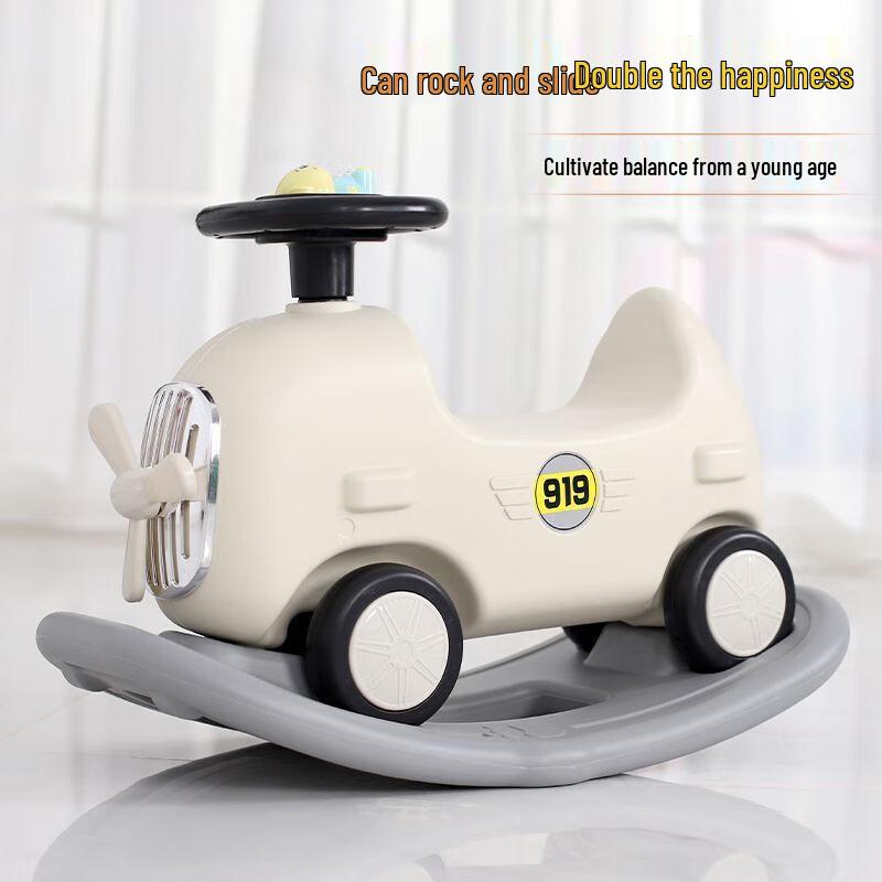 OEING 2-in-1 Rocking Horse & Ride-On Toy