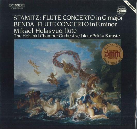 

LP Record MIKAEL HELASVUO JUKKA PEKKA SARAST Stamitz Flute Concerto In G Major LP268 BIS 1984 Germany Classical Used