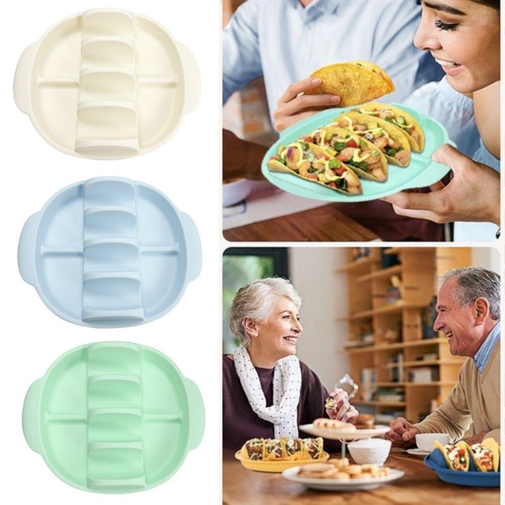 Reusable Silicone Taco Holder Portable Taco Display Stands Microwave Use Pancake Rack  Takeout