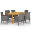 Day and Night - Day and Night Gray 7-Piece Garden Dining Set