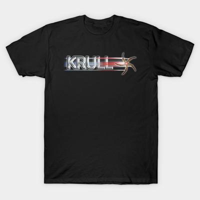 Asian Size Men Print T-shirt Krull No-Cut Heat Transfer Print Cotton Tshirt