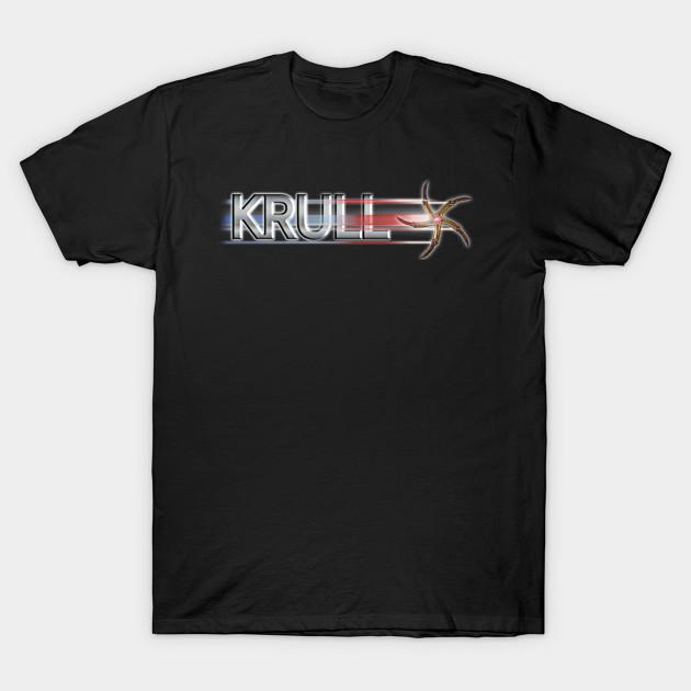 

Men Black Print T-shirt Krull No-Cut Transfer Paper Print Cotton Tshirt L чёрный