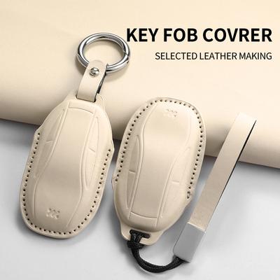 Car Smart Key Case Cover for LM Zhiji L7 Ls7 L6 Ls6 Pu Car Key Cover Protector Keychain