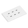 6 Port USB Receptacle Outlet Type C USB Outlet Wall Wide Applicability USB Outlet Plug for Business Office