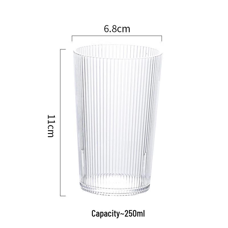 

Striped Acrylic Plastic Tea & Beer Cup