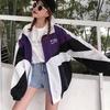 Spring Mens Varsity Jackets Women Windbreaker Loose Patchwork Thin Casual Autumn Retro Casual Color Block College Coats Unisex