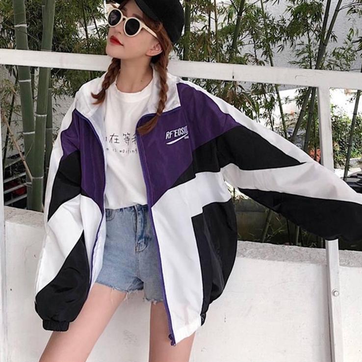 Spring Mens Varsity Jackets Women Windbreaker Loose Patchwork Thin Casual Autumn Retro Casual Color Block College Coats Unisex