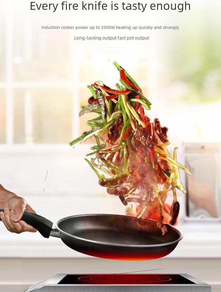 Aragaz cu inducție de mare putere, 3500 W, pentru prăjit la wok, fierbere în oală, aburire și gătit - Ideal pentru magazinele de ceai cu lapte