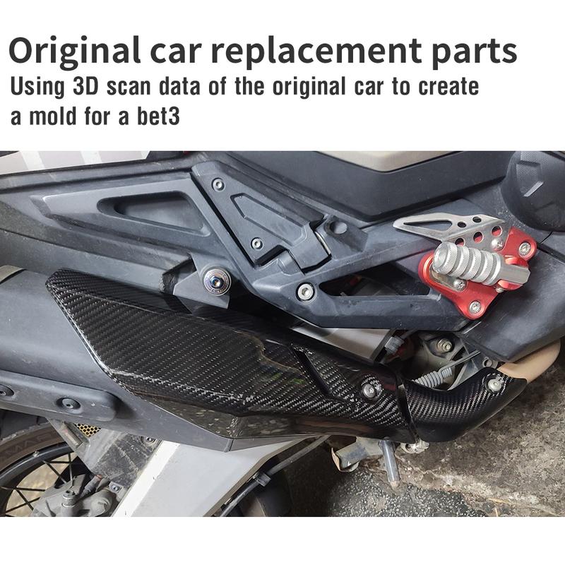 Suitable for Honda X-ADV 750 Adv750 XADV750 Original Exhaust Pipe Outer Cover Carbon Fiber Mid-Section Protective Cover