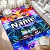 Custom Name Personalized Demon Slayer Print Carpet, Versatile Home Decor Rug, for Playroom, Apartment, Balcony, Entryway, Hallway Gift