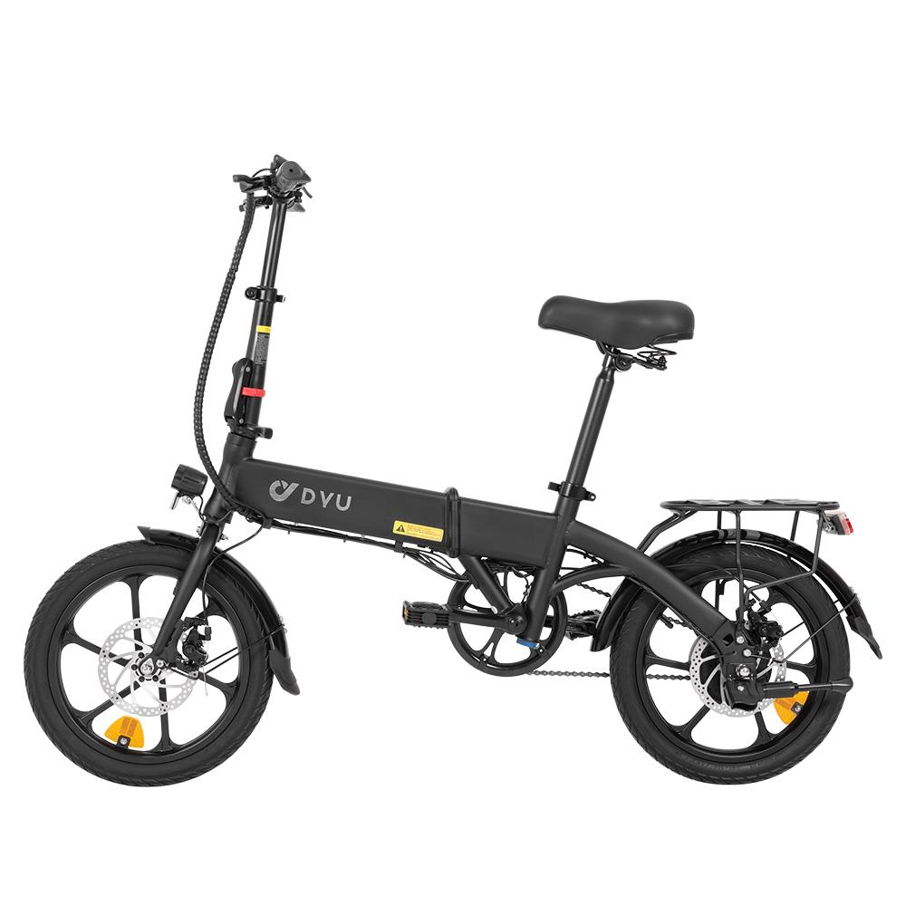 DYU A1F Pro Elektrinis dviratis suaugusiems 250W bešepetis variklis 36V 7.5AH ličio baterija Sulankstomas e-dviratis 16 colių padanga Mini miesto elektrinis dviratis