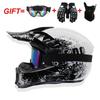 Adult Full Face Motocross Helmet Off-Road ATV Dirt Bike Mountain Downhill Youth Use ABS Material S M L XL
