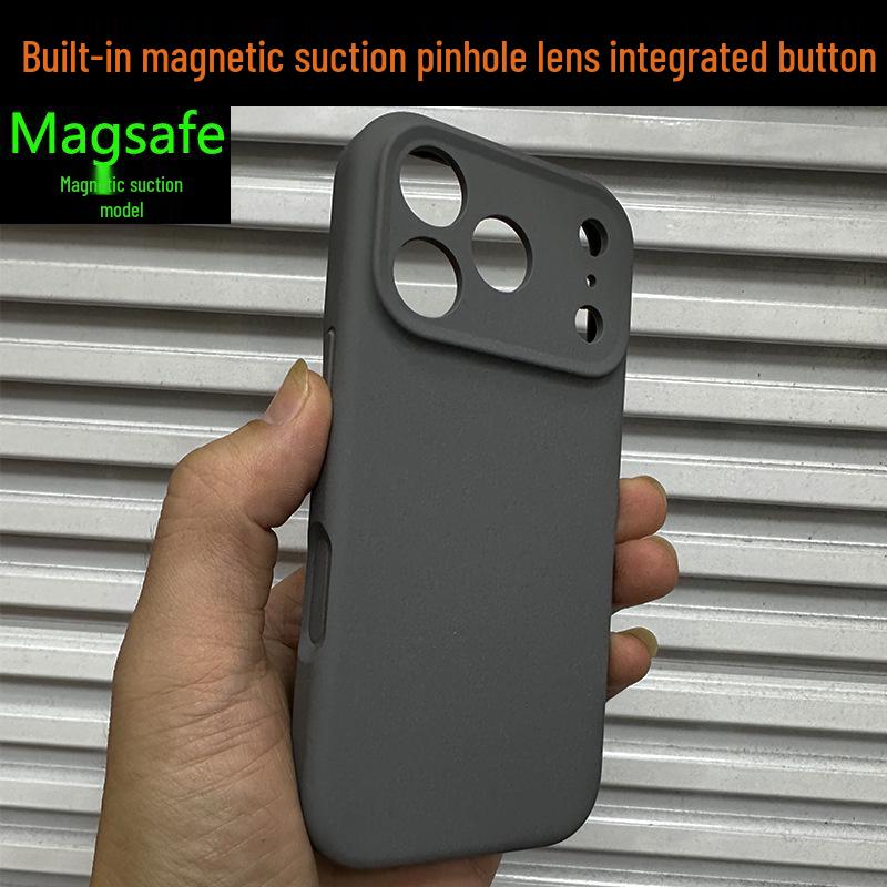 Magnetic Suction Liquid Silicone Case for iPhone 17 Pro Max - Full Coverage, Fine Hole Design 17