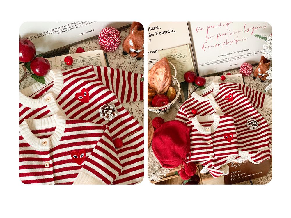 Spring & Autumn Family Sweater Set: Fashionable Knit Outfits for Baby, Mother-Son, or Mother-Daughter