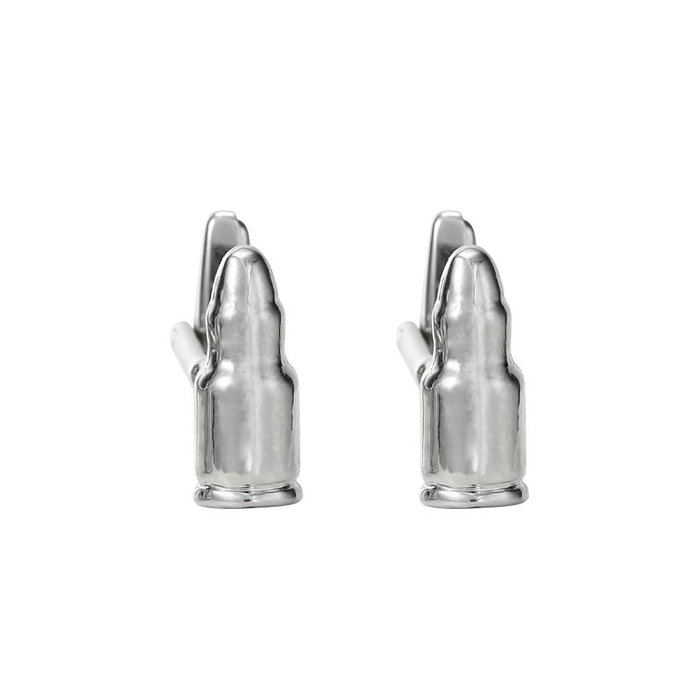 

Personality 3D Bullet Cufflinks Hiphop Solid Jewelry For Men