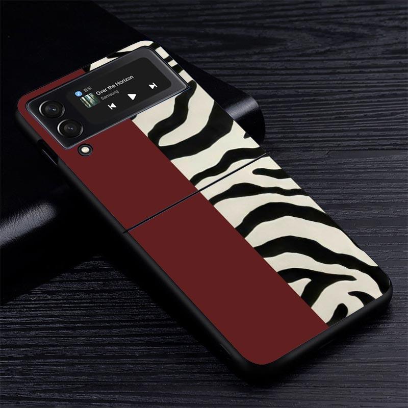 Leopard Print Z Flip 7 Phnoe Case For Samsung Z Flip 6 5 4 3 5G Galaxy ZFlip7 ZFlip4 ZFlip5 ZFlip6 ZFlip3 Phone Cover 4 Z Flip 7