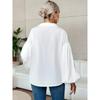 2026 New Fashion Casual Women's Polka Dot Loose Bubble Long Sleeve Loose Top