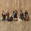 Christmas Nativity Figurine Set Manger Holy Family Scene Holiday Ornament 11pcs