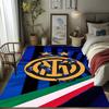 Tappeto con Stemma Inter Milan Stampa Artistica Adatto a Tutte le Stagioni Arte Moda Decorazione per Dormitorio