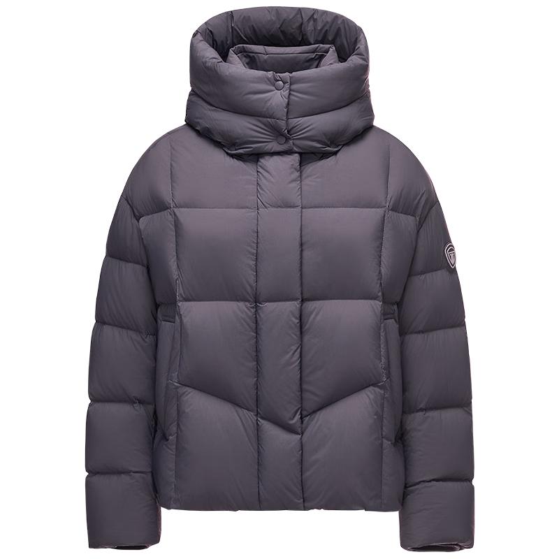 Tanboer Damen Daunen-Kurzmantel mit abnehmbarer Kapuze