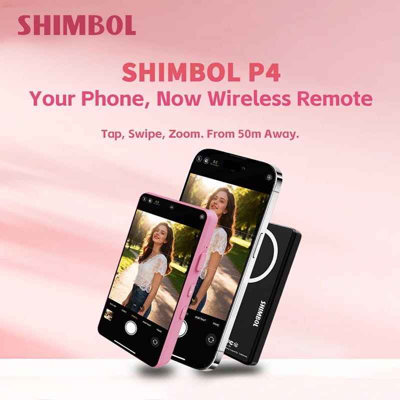 Schermo Monitor Selfie Shimbol P4 per iPhone con Supporto Magnetico per Fotocamera Posteriore, Monitor per Vlog da 4 Pollici Multi-Touch e Android,