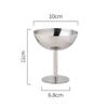200ml Ice Cream Cup Silver Candy Cup New Fruit Snack Goblet