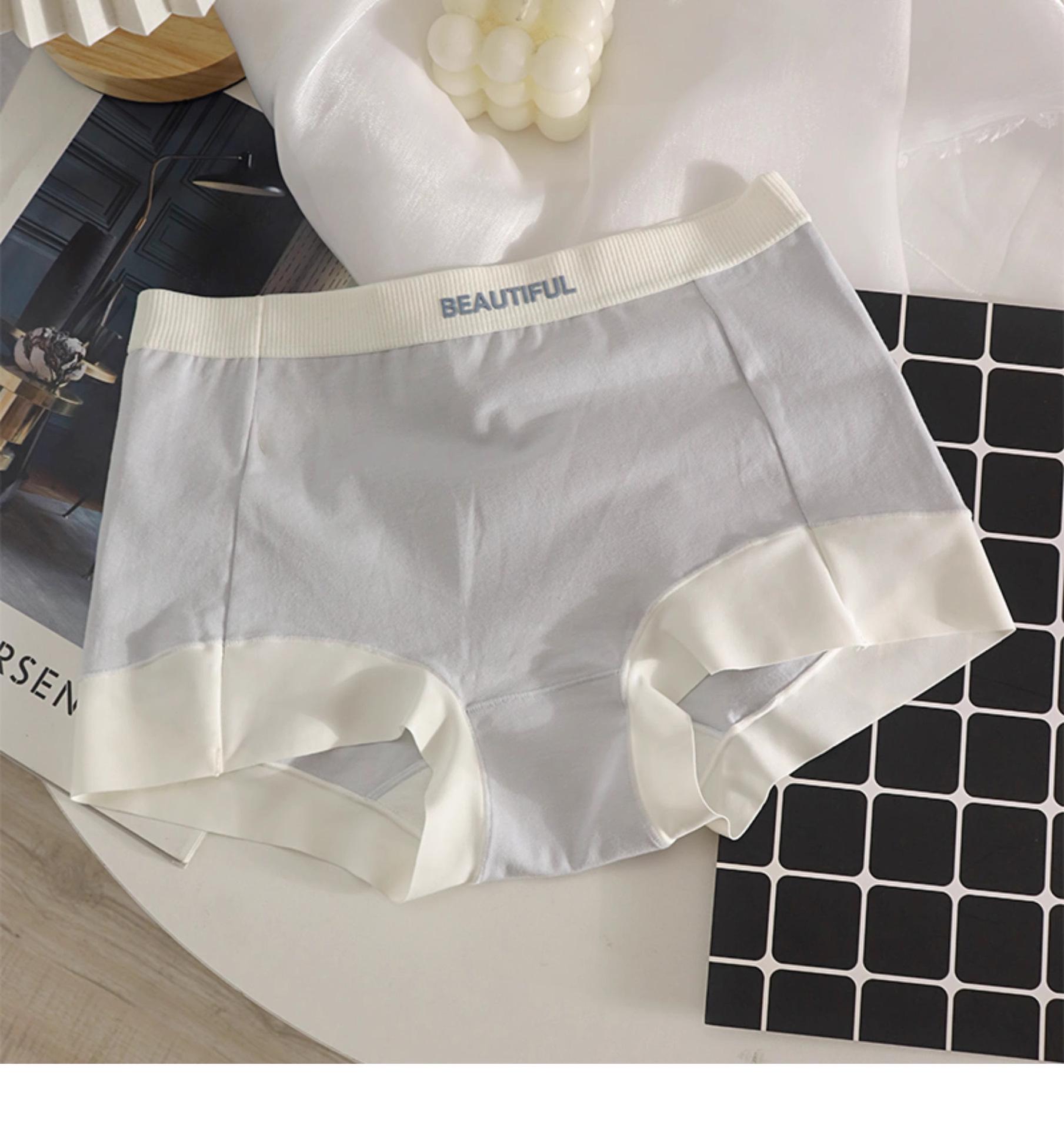 

Женские бесшовные хлопковые трусы-боксеры с антибактериальной защитой L [100-120 lbs]