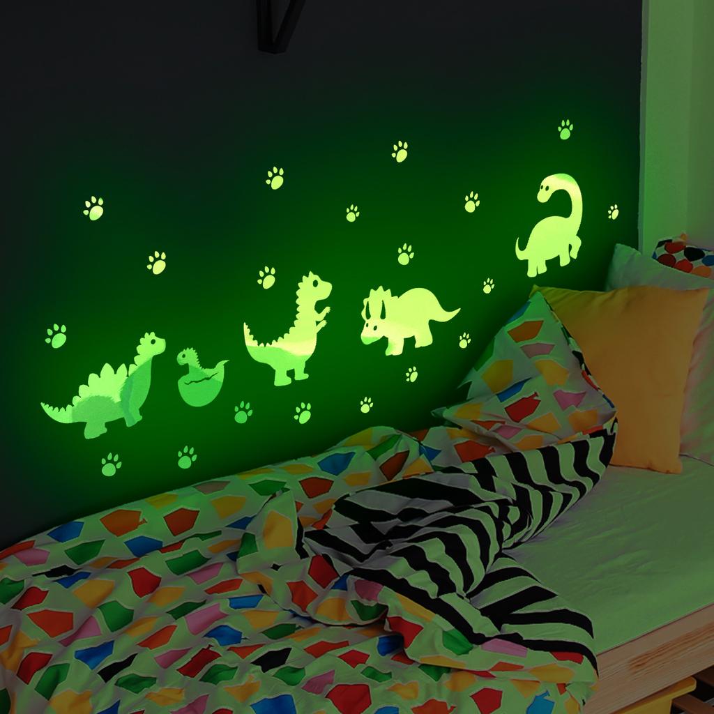 Colorful Green Light Animal Butterfly Fairy Ocean Green Colorful Luminous Sticker Gradual Change Green Luminous Green Wall Sticker