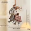 Resin Santa Rocking Horse Animal Christmas Ornaments Shaped Hanging Pendants for Tree Holiday Decor