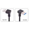 Fast Speed 5Gbps USB 3.0 Extension Cable Right Angle/Straight Head Adapter Male to Female Secure Mounting Ears Design