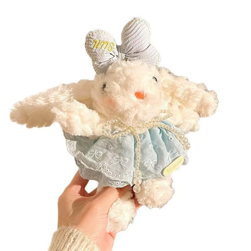 Princess Cartoon Rabbit Plush Keychain Cute Girls' Gift Bag Charm