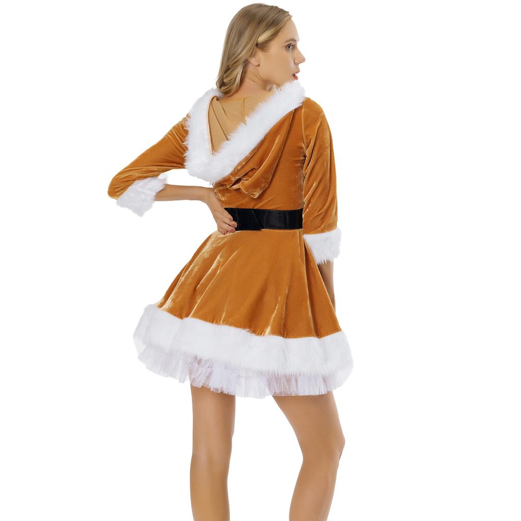 cosplayM-XL Christmas clothing, new, Christmas clothes cos party uniform adult sexy Christmas clothing, large size