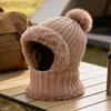 Women's Beanie Cycling Beanie With Neck Gaiter Fleece Lining Cute Hats For Women With Ear Flaps For Cold Weather Autumn Hiking