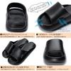 Alvisto Air Slippers, Indoor Sandals, 4cm Thick Sole, Recommended by Physical Therapists, for Men and Women, Room Shoes, Balcony, Bathroom, and Toilet