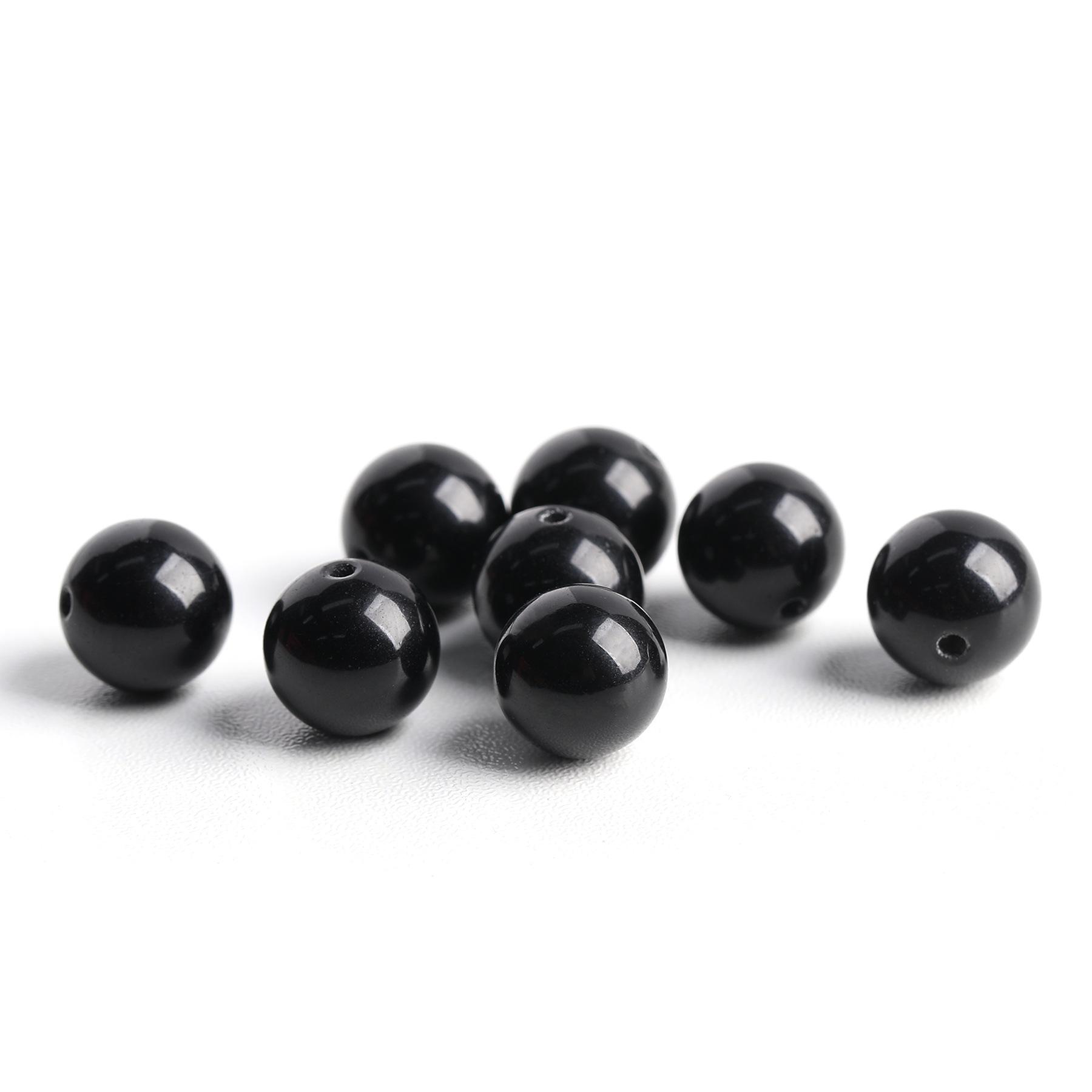 Authentic Silver Obsidian Beaded Bracelet - Natural Rainbow Crystal Accessories 4mm