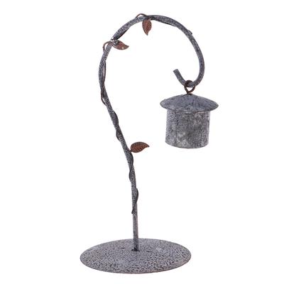 1//12 Dollhouse Metal Birdcage with Bird and Hanger Fairy Garden Accessories