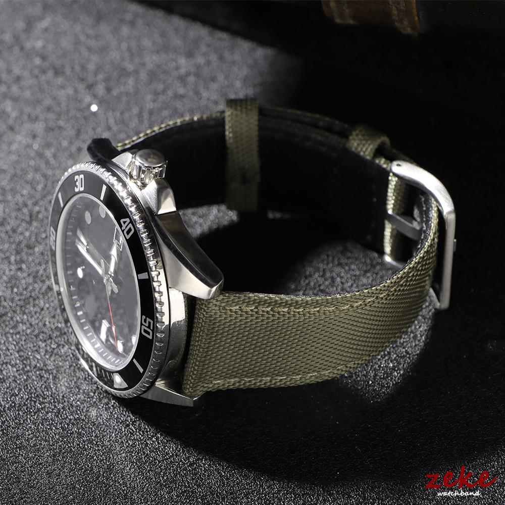20mm 22mm Sailcloth Watch Strap Men Women Waterproof Nylon Watchband Quick Release Sport Wristband for Omega for Blancpain Belt
