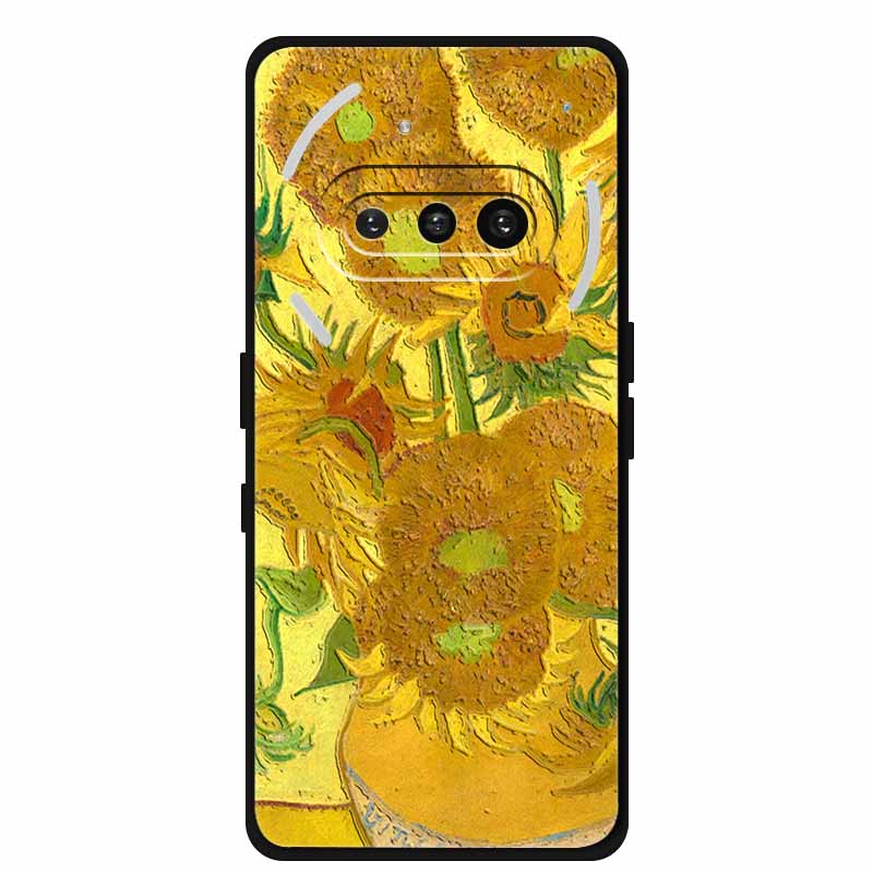For Nothing Phone (3a) Case 3D Relief Flower Emboss Black Silicone Funda For Nothing Phone 3A A059 3D Back Cover Cartoon Bumper