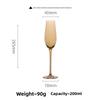 European Electroplated Colorful Champagne Glasses Crystal Highball Wine Cups for Home Hotel Use
