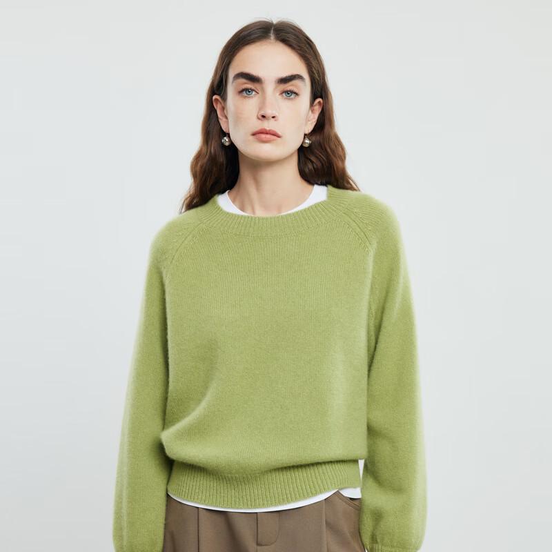 

PALUOPO Women s Crew Neck Cashmere Sweater L 165/105