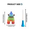Cartoon Golf Ball Tees 8.3mm Golf Rubber Tees Golf Accessories   Insert Into Grass