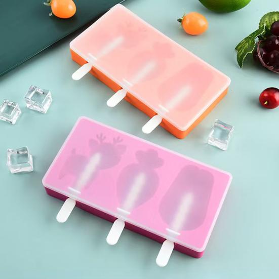 Ice Pop Maker, DIY Silicone Popsicle Mold with Lid, BPA-Free Easy Release Animal Shape Freezer Mold for Homemade Yogurt