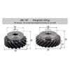 2M 3M 10T-30T High Torque 45° L/R Rotation Helical Gears Interlocking Machined Bore 180° Drive for Industrial Machinery