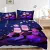 3 Stück Rapunzel & Flynn Schwebende Laternen Bettbezug-Set - Weich und Gemütlich Schlafzimmer, Gästezimmer und Wohnheim Dekorative Bettwäsche 3-teiliges Set 1 Qui
