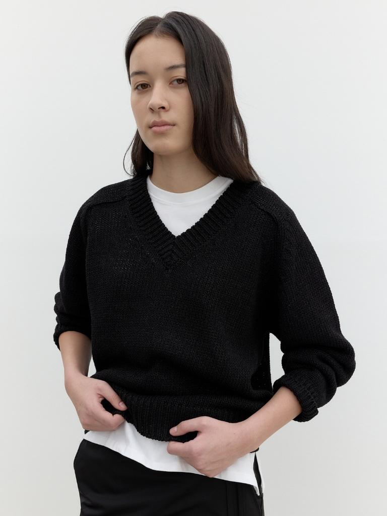 Nobeu Zen V-Neck Knit Black