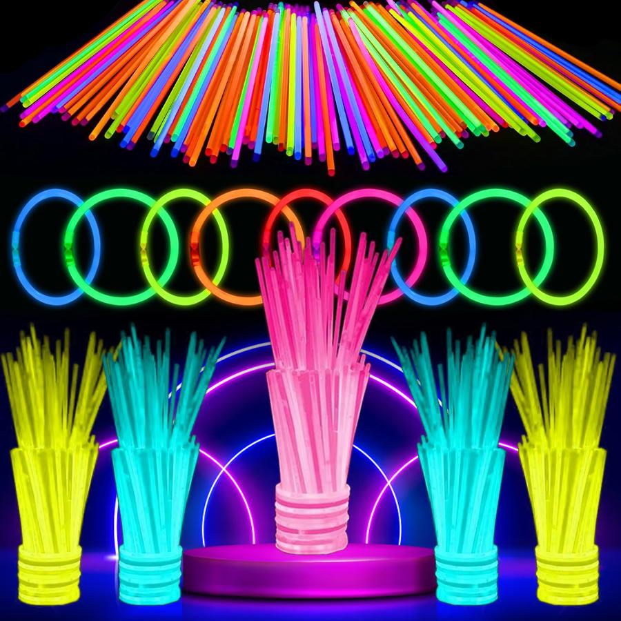 24/48/96pcs Glow Sticks Plastic Atmosphere Creating Tool Glow in the Dark Concert Supplies Emergency Lighting Party Decor XJM