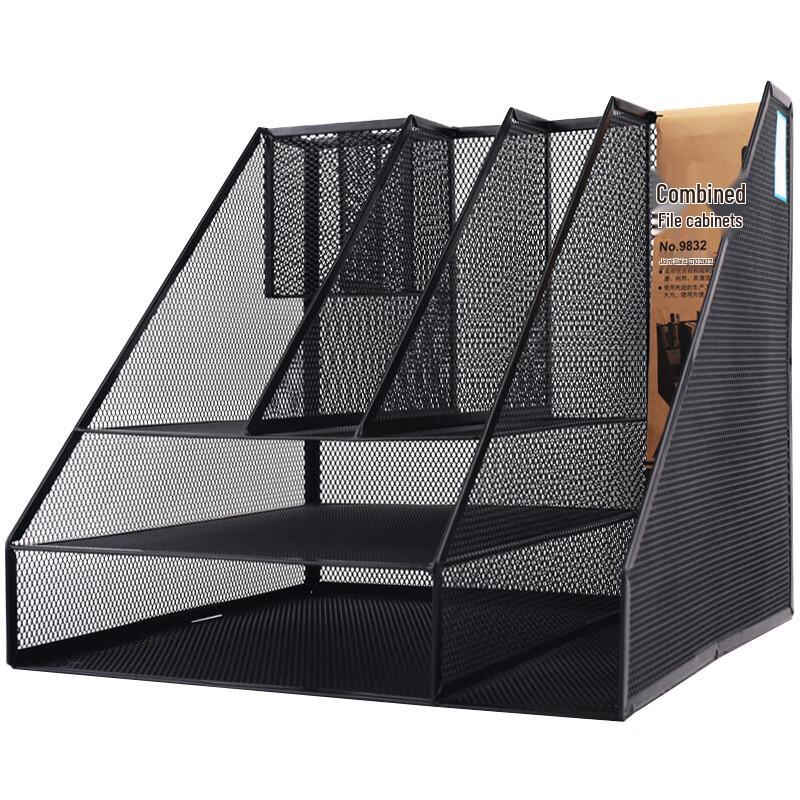 Deli Metal Mesh Desktop File Organizer