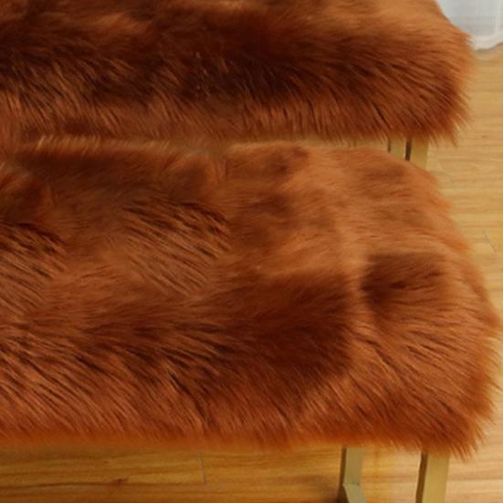 Yousheng Exquisite Workmanship Doormat Wide Application Polyester Faux Fur Sheepskin Simple Area Rug for Home