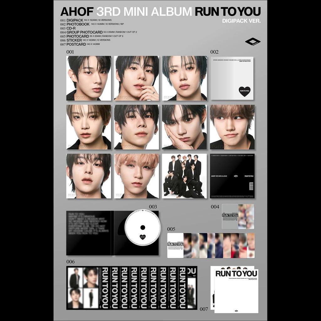 AHOF [RUN TO YOU] DIGIPACK Ver. / 3rd Mini Album + Free Gift
