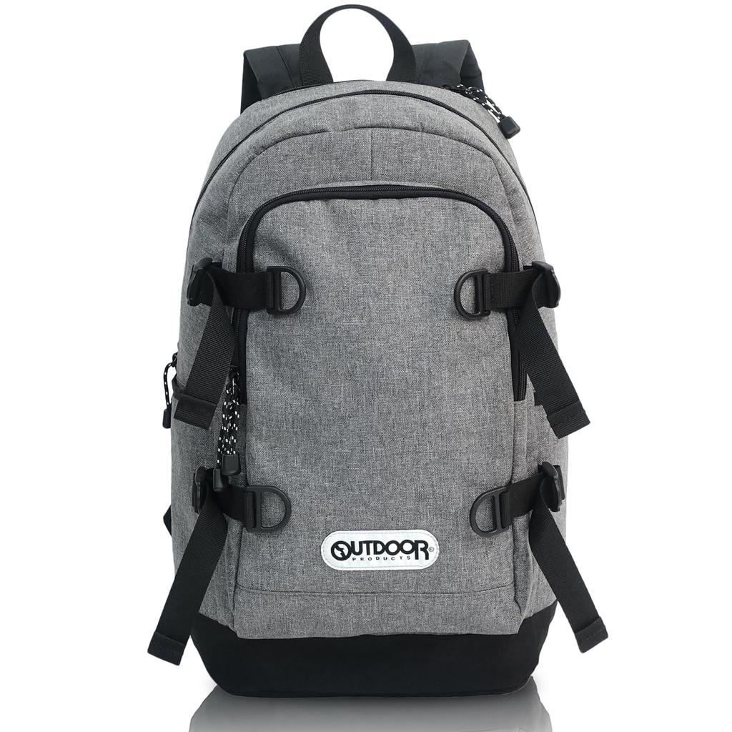 Outdoor Products Rucksack, Großes Fassungsvermögen, A4-Größe Aufbewahrung, PC-Aufbewahrung, Mehrere Taschen, D-Ringe, Klappenlos, Fulcrum